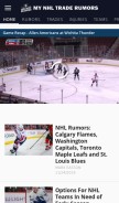 How mynhltraderumors.com looks like on a mobile device such as an iPhone.