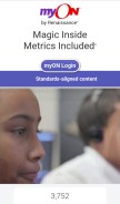 How myon.com looks like on a mobile device such as an iPhone.