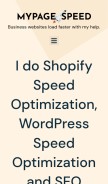 How mypagespeed.com looks like on a mobile device such as an iPhone.