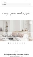 How myparadissi.com looks like on a mobile device such as an iPhone.