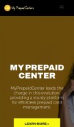 How myprepaidcenters.me looks like on a mobile device such as an iPhone.