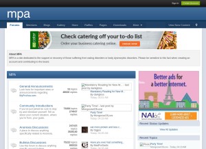 How myproana.com looks like on a tablet such as an iPad.