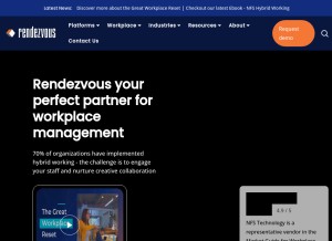 How myrendezvous.net looks like on a tablet such as an iPad.