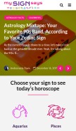 How mysignsays.com looks like on a mobile device such as an iPhone.