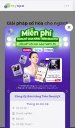 How myspa.vn looks like on a mobile device such as an iPhone.