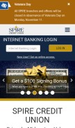 How myspire.com looks like on a mobile device such as an iPhone.