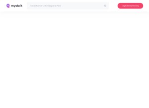 How mystalk.net looks like on a tablet such as an iPad.