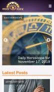 How mysticzodiac.com looks like on a mobile device such as an iPhone.