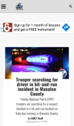How mysuncoast.com looks like on a mobile device such as an iPhone.