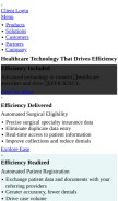 How mysurgicenter.com looks like on a mobile device such as an iPhone.