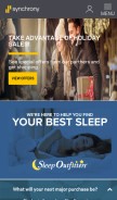 How mysynchrony.com looks like on a mobile device such as an iPhone.