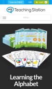 How myteachingstation.com looks like on a mobile device such as an iPhone.