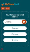How mytemp-mail.com looks like on a mobile device such as an iPhone.