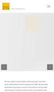 How mytm5.com looks like on a mobile device such as an iPhone.