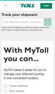How mytoll.com looks like on a mobile device such as an iPhone.