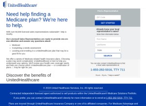 How myuhcagent.com looks like on a tablet such as an iPad.