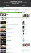 How myvidster.com looks like on a mobile device such as an iPhone.