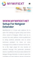 How mywifie-xt.net looks like on a mobile device such as an iPhone.