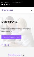 How mywifiextllogin.com looks like on a mobile device such as an iPhone.