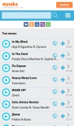 How myzuka.club looks like on a mobile device such as an iPhone.