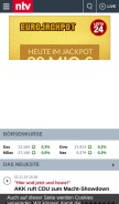 How n-tv.de looks like on a mobile device such as an iPhone.
