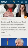 How n24.de looks like on a mobile device such as an iPhone.