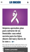 How nacion.com looks like on a mobile device such as an iPhone.