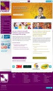 How naeir.org looks like on a mobile device such as an iPhone.