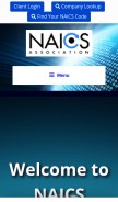 How naics.com looks like on a mobile device such as an iPhone.