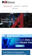How naiglobal.com looks like on a mobile device such as an iPhone.