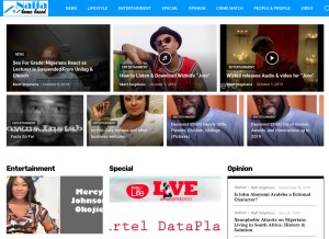 How naijahomebased.com looks like on a tablet such as an iPad.