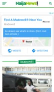 How naijanews.com looks like on a mobile device such as an iPhone.