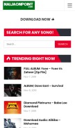How naijaonpoint.co looks like on a mobile device such as an iPhone.