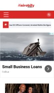 How nairobify.co.ke looks like on a mobile device such as an iPhone.
