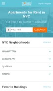 How nakedapartments.com looks like on a mobile device such as an iPhone.