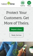 How nakedlime.com looks like on a mobile device such as an iPhone.