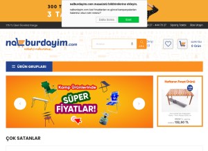 How nalburdayim.com looks like on a tablet such as an iPad.