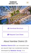 How nambiardistricts25.info looks like on a mobile device such as an iPhone.