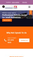 How namesfx.co.uk looks like on a mobile device such as an iPhone.