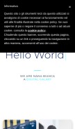 How nanabianca.it looks like on a mobile device such as an iPhone.