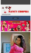 How nancychopra.net looks like on a mobile device such as an iPhone.