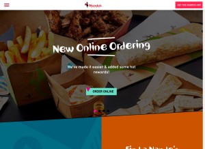 How nandosperiperi.com looks like on a tablet such as an iPad.