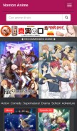 How nanime.tv looks like on a mobile device such as an iPhone.