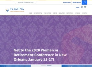 How napa-net.org looks like on a tablet such as an iPad.