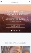 How napavalley.com looks like on a mobile device such as an iPhone.