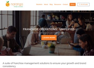 How naranga.com looks like on a tablet such as an iPad.