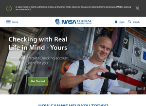 How nasafcu.com looks like on a tablet such as an iPad.