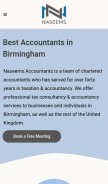 How naseems.co.uk looks like on a mobile device such as an iPhone.