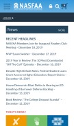 How nasfaa.org looks like on a mobile device such as an iPhone.