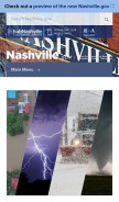 How nashville.gov looks like on a mobile device such as an iPhone.